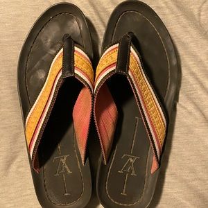 Genuine Louis Vuitton flip flops